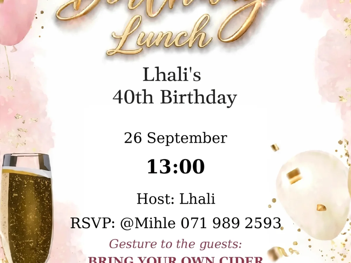 Custom invitation design by R's Invites